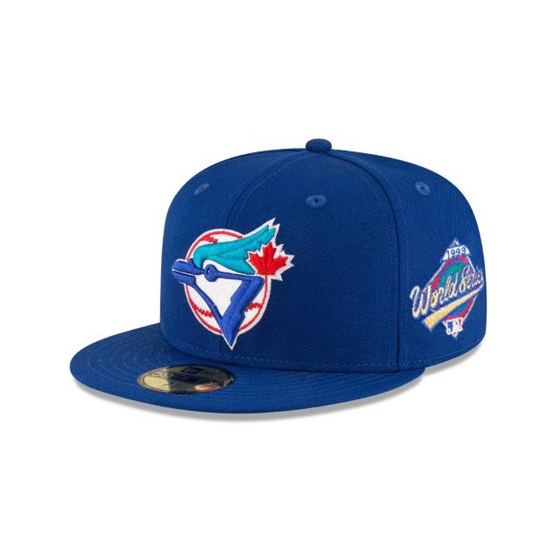 MLB Toronto Blue Jays 1993 World Series Wool 59Fifty Fitted (DKL7539) - Blue New Era Caps